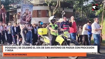 Posadas | Se celebró el día de San Antonio de Padua con procesión y misa