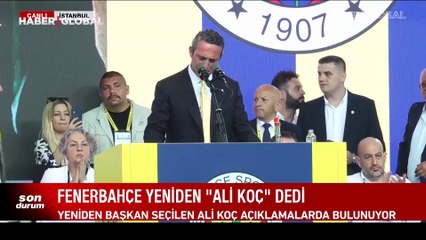 Ali Koç: Fenerbahçe çağı bugünden itibaren başlıyor
