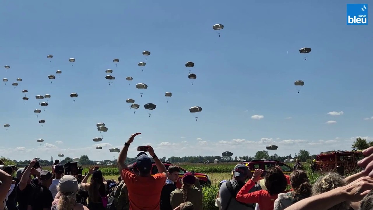 Parachutages de la Fière, bouquet final des commémorations des 80 ans du D-Day