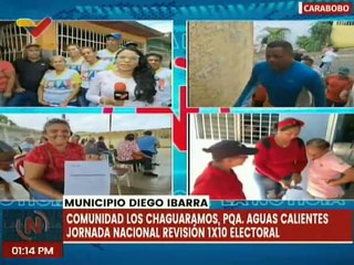 Continúa el despliegue del 1x10 electoral del PSUV en el mcpio. Diego Ibarra del edo. Carabobo