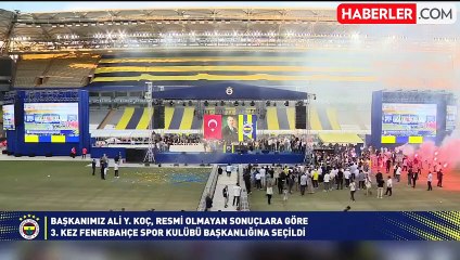 Seçimden zaferle ayrılan Ali Koç: Fenerbahçe çağı bugünden itibaren başlıyor