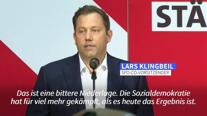 SPD-Chef: "Das ist eine bittere Niederlage"