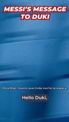 Messi's message to Duki