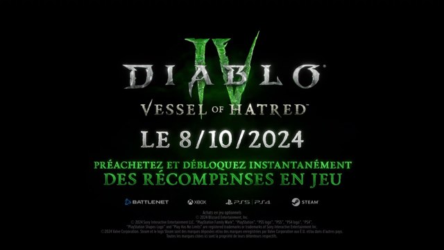 Diablo IV Vessel of Hatred - Bande-annonce Xbox Games Showcase 2024