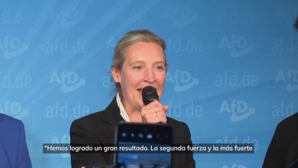 La líder del partido ultraderechista AfD celebra la segunda posición en Alemania