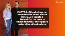 PHOTOS : Gilles Lellouche, Emmanuelle Béart, Pierre Niney... en couple à Roland-Garros pour la finale hommes, entre poses naturelles et looks chics