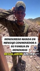 Hondureño que busca el 'sueño americano' manda mensaje a su familia