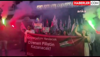 Ankara'da İsrail'e Karşı Filistin'e Destek Eylemi