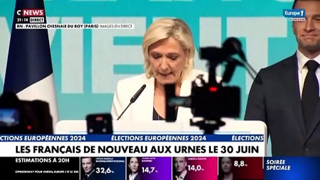 Dissolution de l'Assemblée nationale - Marine Le Pen : «Nous sommes prêts à exercer le pouvoir, à redresser le pays, à faire revivre la France»