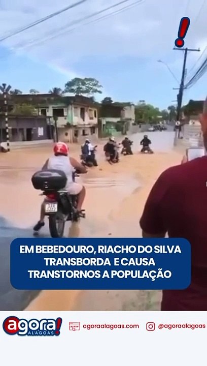 EM BEBEDOURO, RIACHO DO SILVA TRANSBORDA E CAUSA TRANSTORNOS A POPULAÇÃO