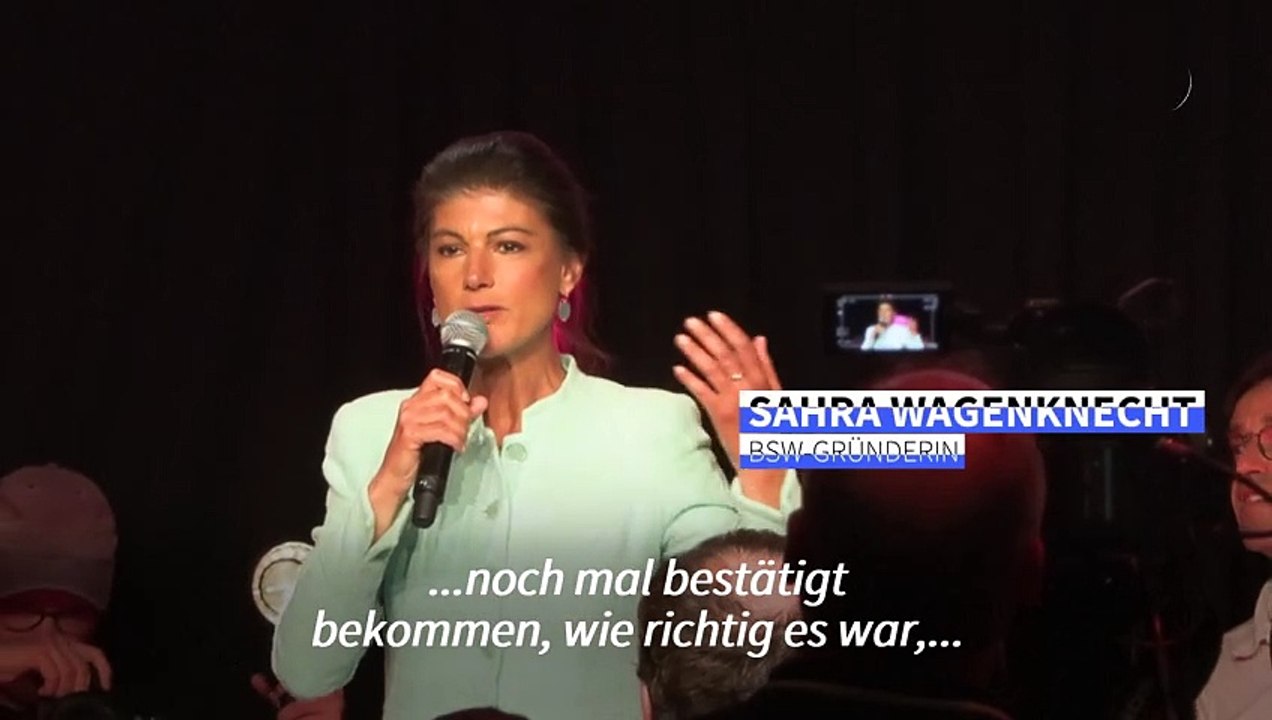 Wagenknecht: "Es war richtig, dass wir diese Partei auf den Weg gebracht haben"