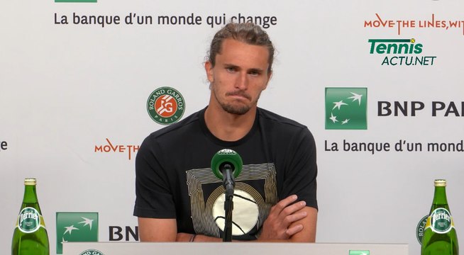 Tennis - Roland-Garros 2024 - Alexander Zverev : I did everything I could...but Alcaraz is a beast, an animal