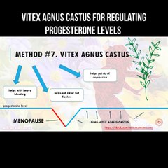 Vitex agnus castus for regulating progresterone levels