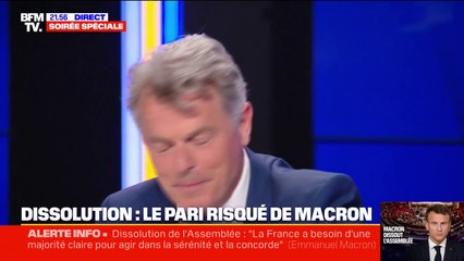 Dissolution de l'Assemblée: "Enfin ! Nous allons pouvoir utiliser notre bulletin de vote pour parler de politique nationale", réagit Fabien Roussel (PCF)