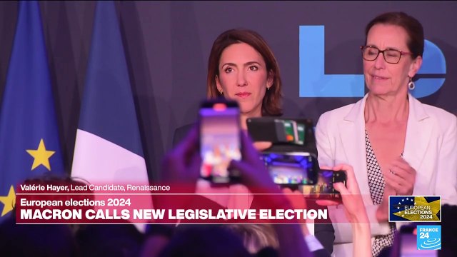 2024 European elections: Head of Macron's party list Heyer addresses voters