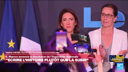 Européennes 2024 : discours de Valérie Hayer (Renaissance), deuxième des élections