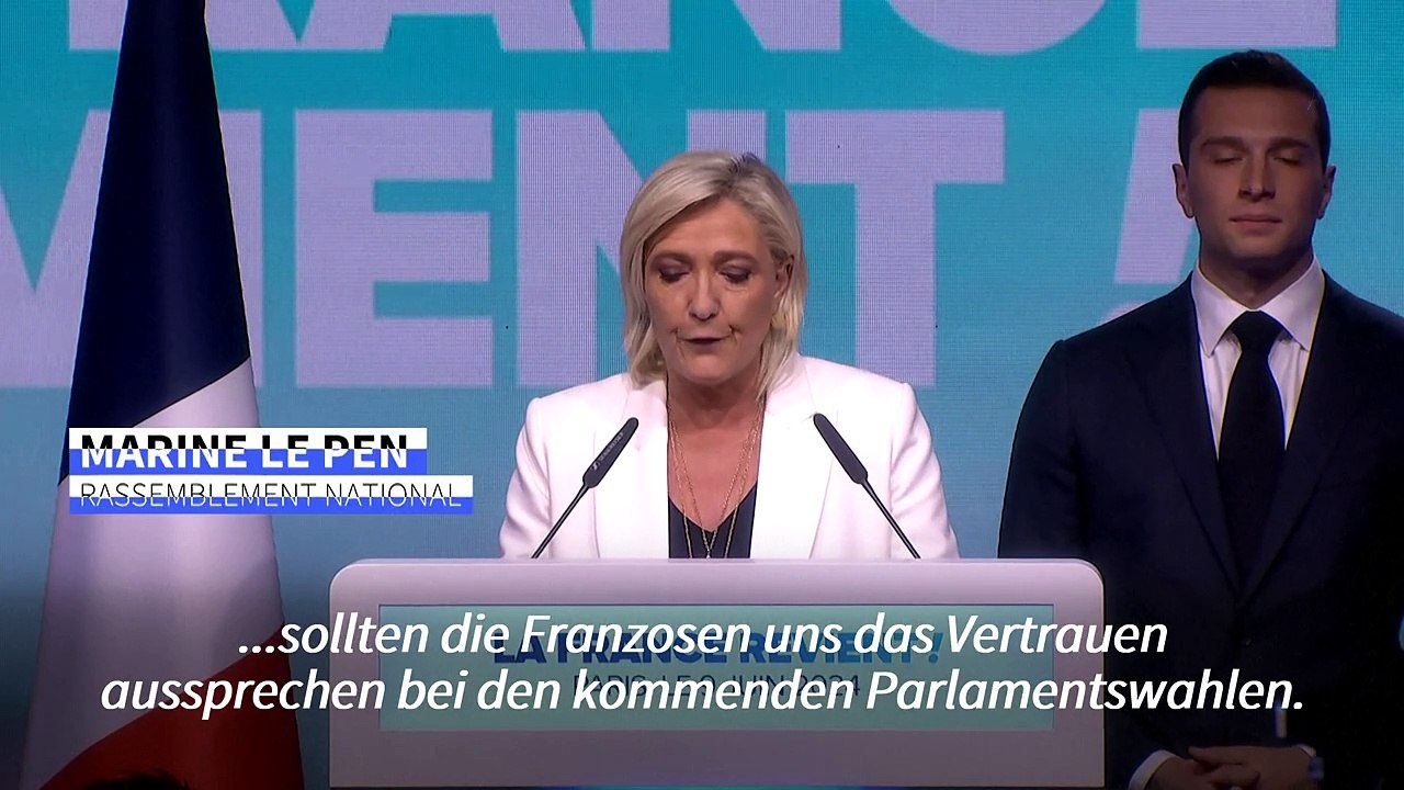 Le Pen: 'Wir sind bereit, die Macht auszuüben'