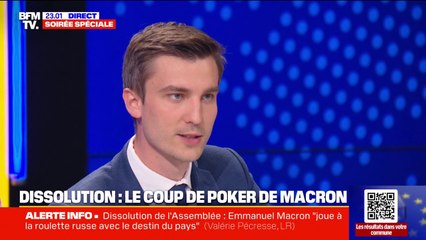 Léon Deffontaines sur la dissolution: "Ce sera l'heure du bilan aussi pour les députés du Rassemblement national"