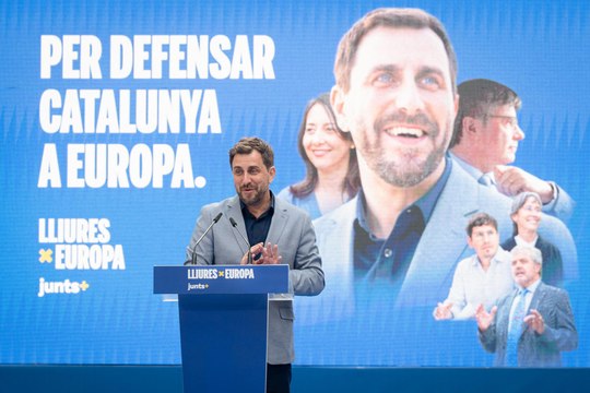 Toni Comín (Junts) valora positivament els resultats, però avisa de l’auge de l’extrema dreta