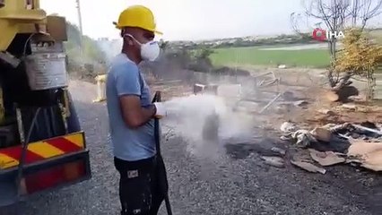 Hurdalığı yakacaklardı, mahalleyi ateşe verdiler