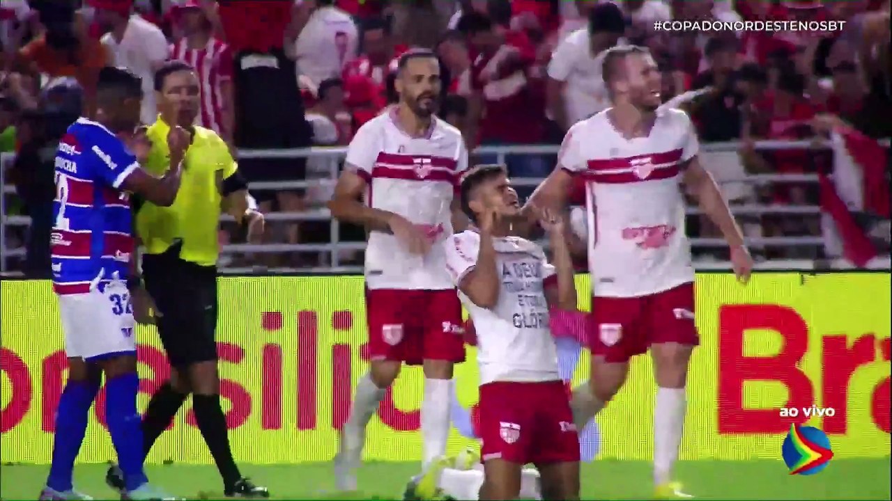 CRB 2X0 Fortaleza - Gol de João Neto - Final da Copa do Nordeste - 09 06 2024