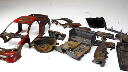 Restoration Abandoned Mitsubishi Eclipse Model Car #carrestoration #transfomationcars #rebuildingcars