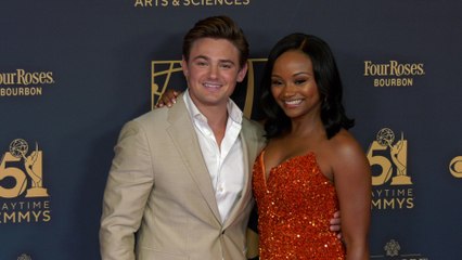 Carson Boatman and Raven Bowens 2024 Daytime Emmy Awards Red Carpet