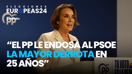 Cuca Gamarra, tras los resultados: "Hoy ha habido un 'sí' a Feijóo y un 'no' a Sánchez"