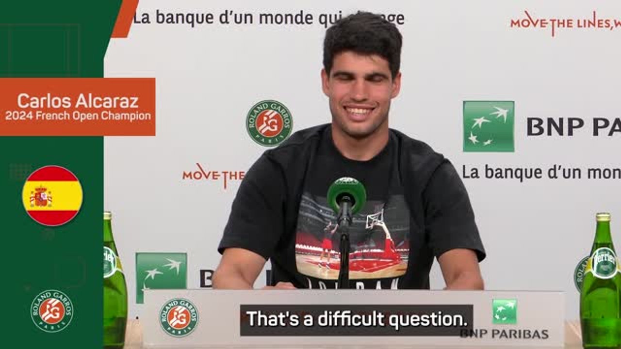 Winning the French Open Alcaraz's proudest achievement
