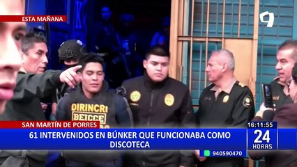 ¡Golpe a la delincuencia!: Intervienen a 56 extranjeros en búnker que funcionaba como discoteca en SMP