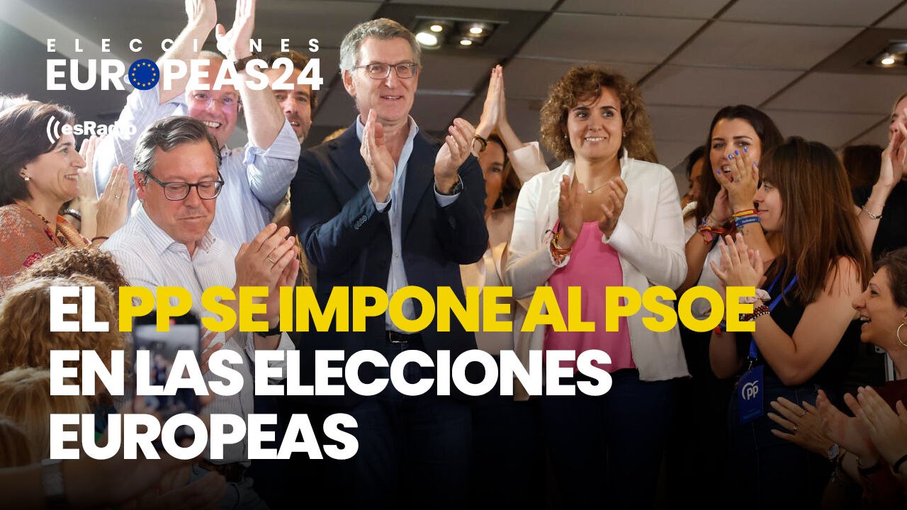 El PP gana las elecciones europeas sobrepasando al PSOE