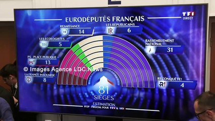 Élections Européennes 2024 :  Au Quartier Général de Reconquête. Paris/France - 9 Juin 2024