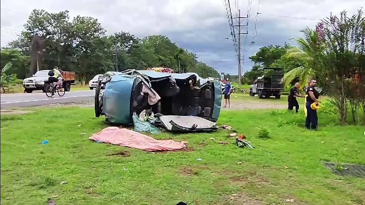 Mortal accidente en Palmar sur