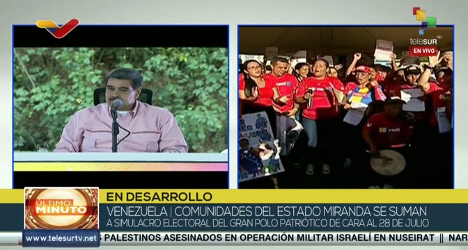 Entre bailes y tambores realizaron simulacro del 1x10 en Ocumare de Tuy