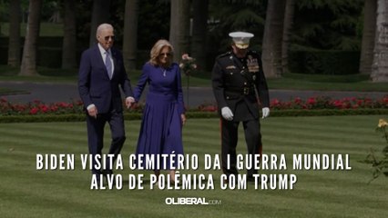 Biden visita cemitério da I Guerra Mundial alvo de polêmica com Trump
