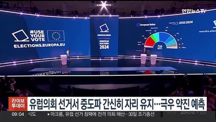 유럽의회 선거서 중도파 간신히 자리 유지…극우 약진 예측