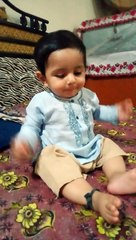 Baby in happy mood