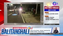 Babaeng sakay ng kolong-kolong, patay matapos mabangga ng kotse; asawa niya, sugatan | Balitanghali