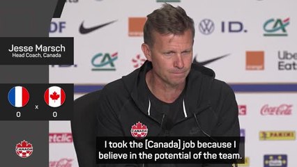 Marsch praises 'brave' Canada after draw against France