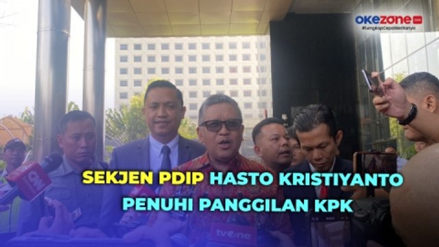 Kasus Harun Masiku, Sekjen PDIP Hasto Kristiyanto Penuhi Panggilan KPK Hari Ini