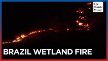 Fires rage on in Brazil tropical wetlands' worst since 2020