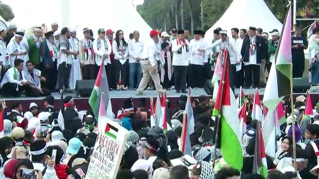 Orasi Din Syamsuddin di Aksi Bela Palestina: Desak Pemerintah Kirim Bantuan Militer ke Gaza