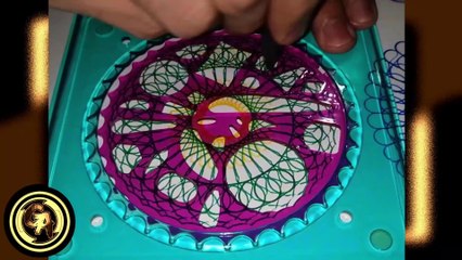  DIBUJANDO con un espirógrafo de engranajes hermosas figuras  (Video 1)