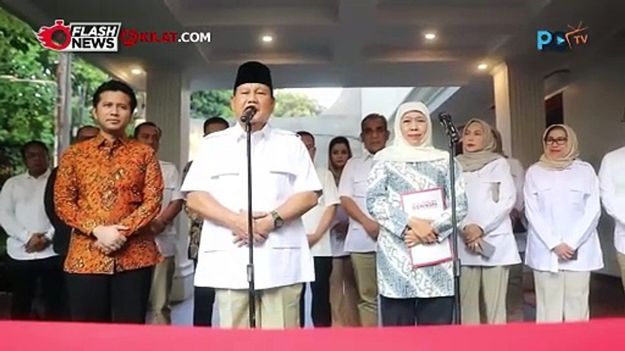 Prabowo Dukung Khofifah dan Emil Dardak Maju di Pilgub Jatim 2024