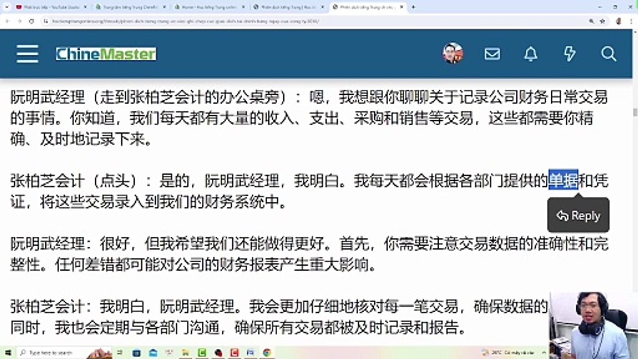 Học kế toán tiếng Trung online Thầy Vũ bài 2 giáo trình Hán ngữ kế toán của Tác giả Nguyễn Minh Vũ