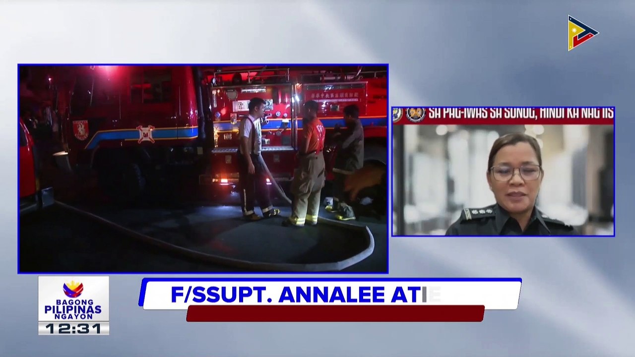 Panayam kay BFP Spokesperson F/Supt. Annalee Atienza kaugnay sa mahigit P2-B budget para BFP at update sa "Kalinga Bumbero" program