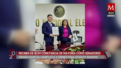 Video herunterladen: Entregan constancia de senadores electos a Omar García Harfuch y Ernestina Godoy