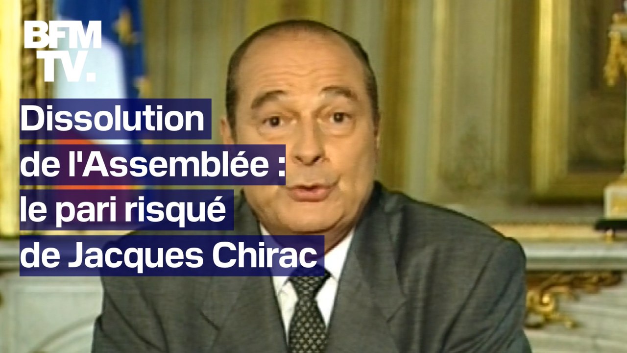 Dissolution de l'Assemblée: le pari raté de Jacques Chirac en 1997