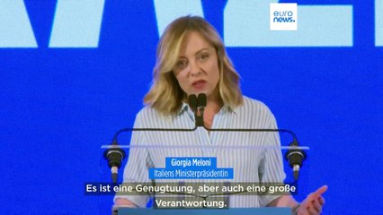 Download Video: Triumph der Postfaschistin: Wird Italiens Giorgia Meloni nach der Europawahl zur Königsmacherin?