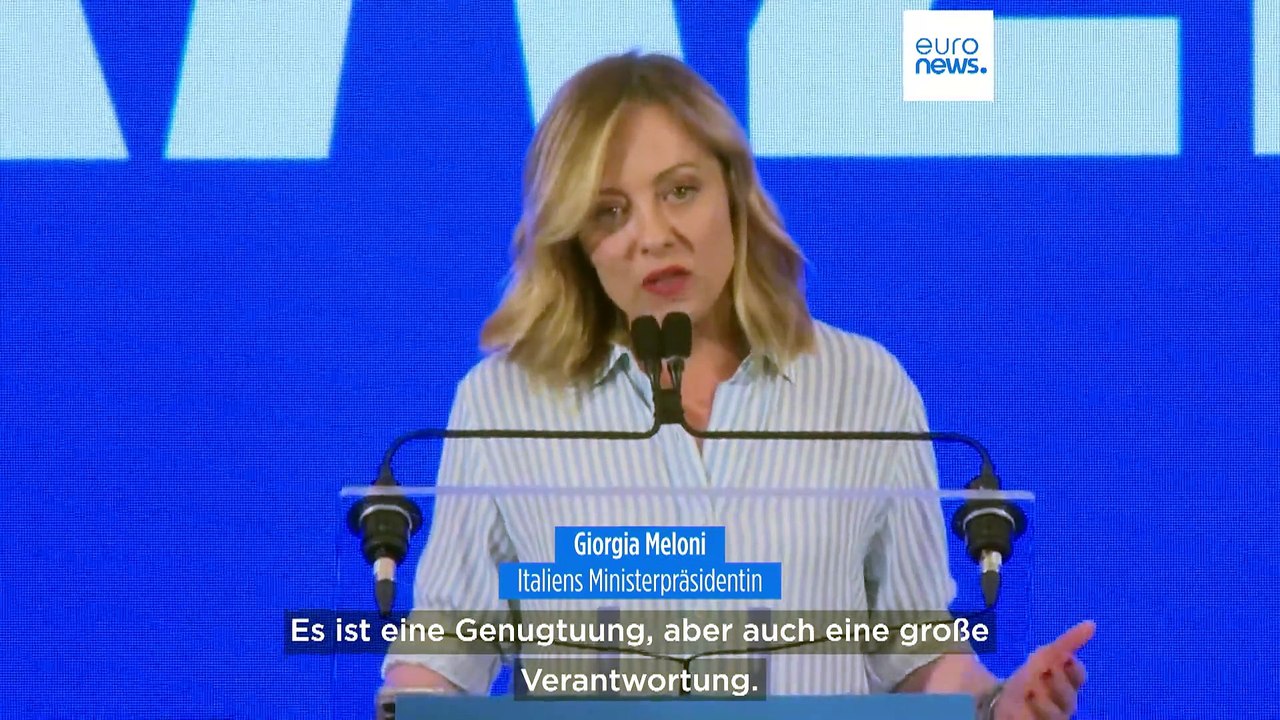 Triumph der Postfaschistin: Wird Italiens Giorgia Meloni nach der Europawahl zur Königsmacherin?
